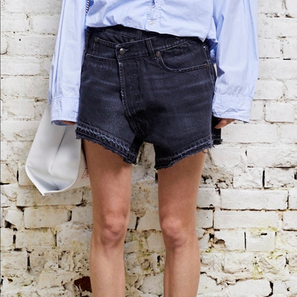 R13 Crossover Short in Black (NWT)